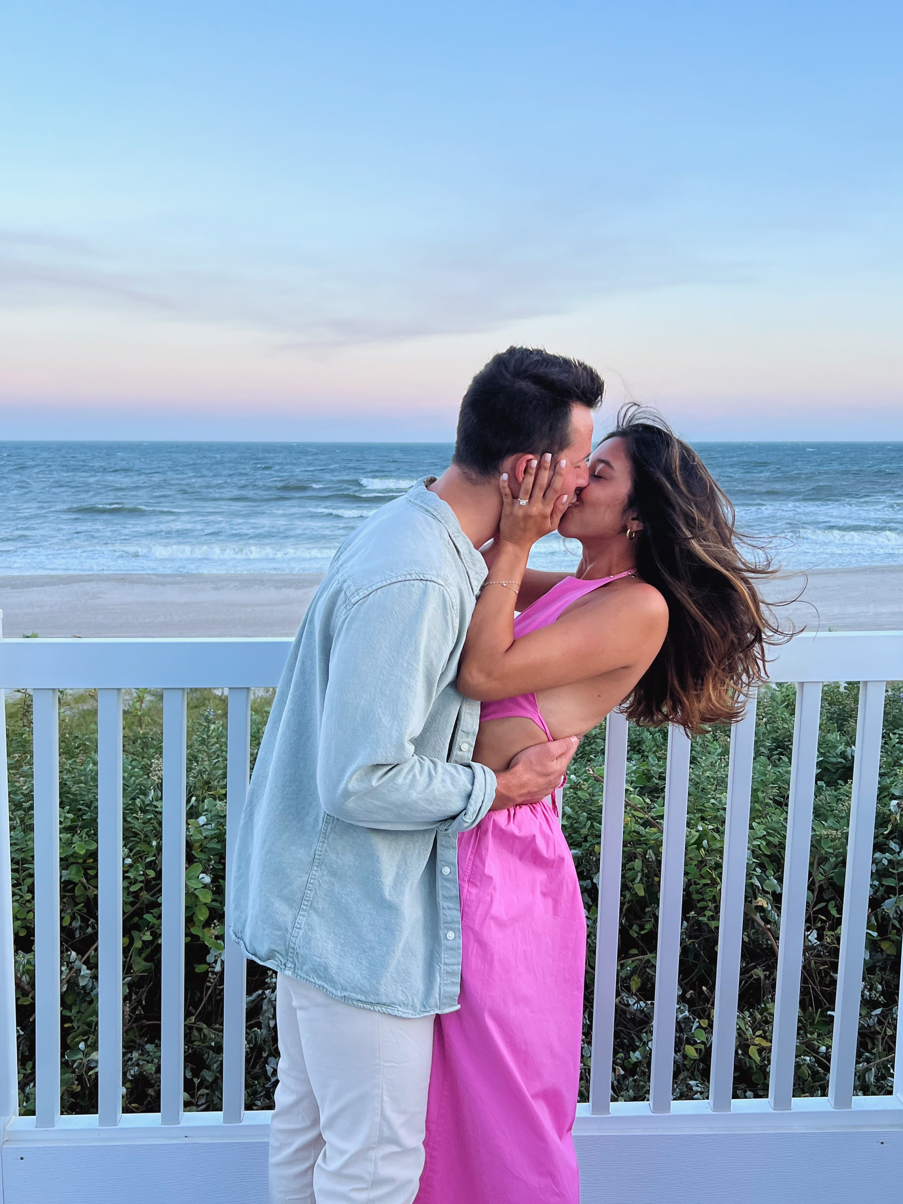 Engagement Kiss